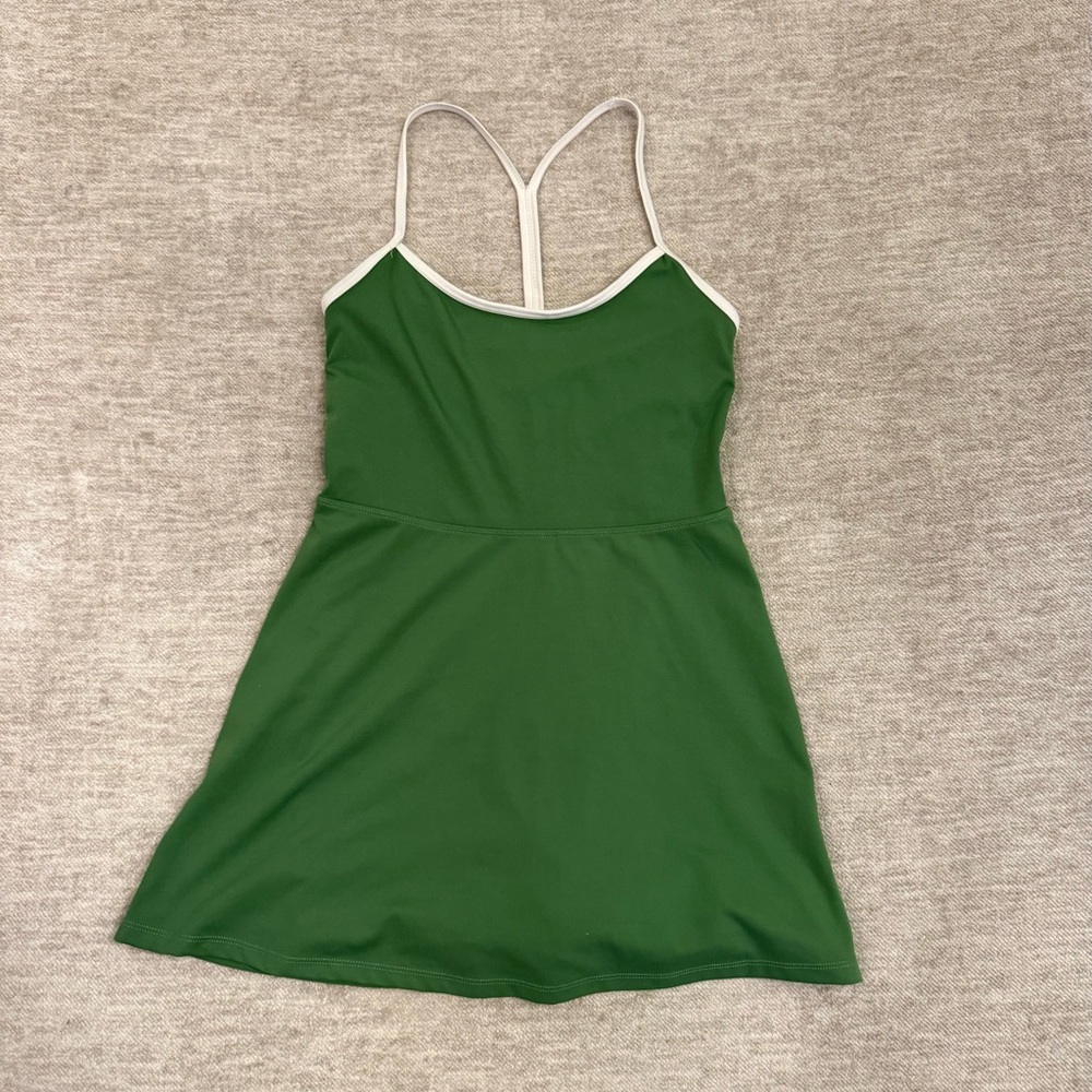 PacSun Green Dress with White Trim